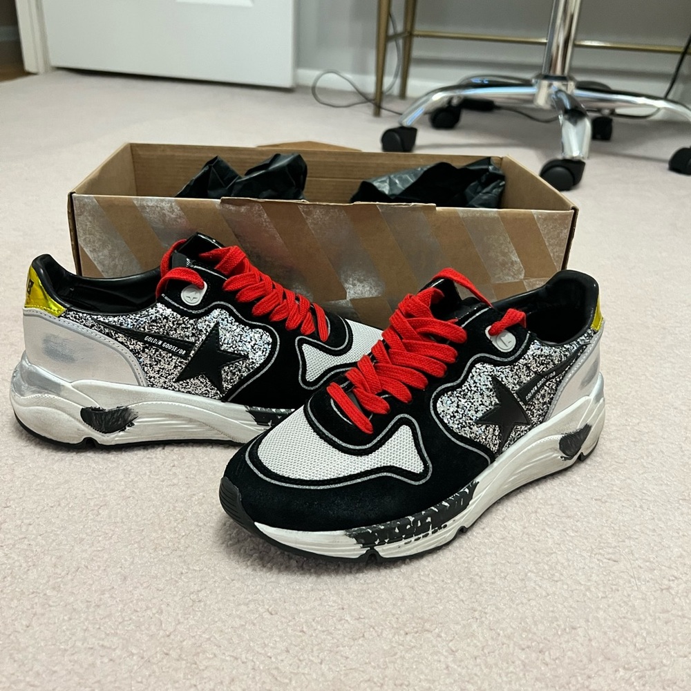 Golden Goose Running Sneakers size 37 “salt n pepper” color